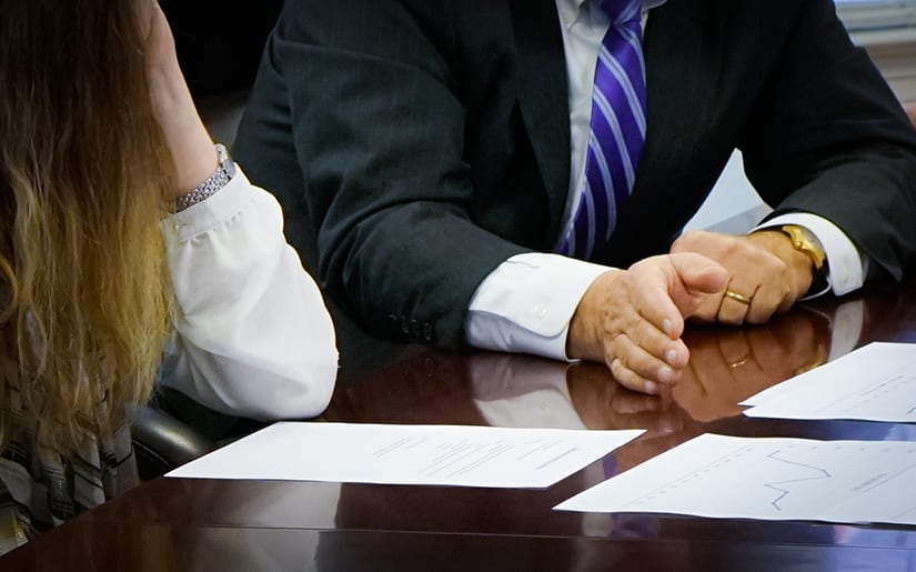 Burnett @ Williams Lawyers In Meeting Discussing Accident Case